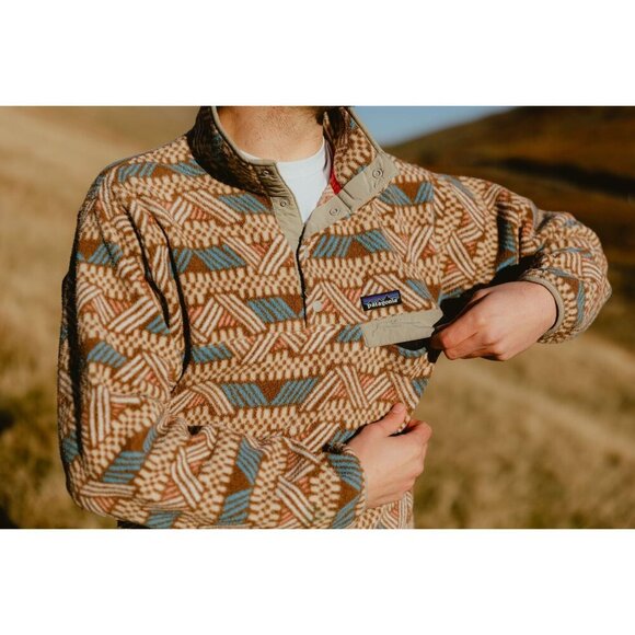 Patagonia Men's Brown Snap-T Synchilla Fleece Jacket Size XXS 2785 - Picture 3 of 14